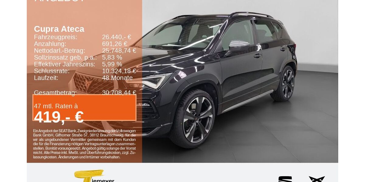 Cupra Ateca 97.625 km 25.440 &euro; Bochum 44809
