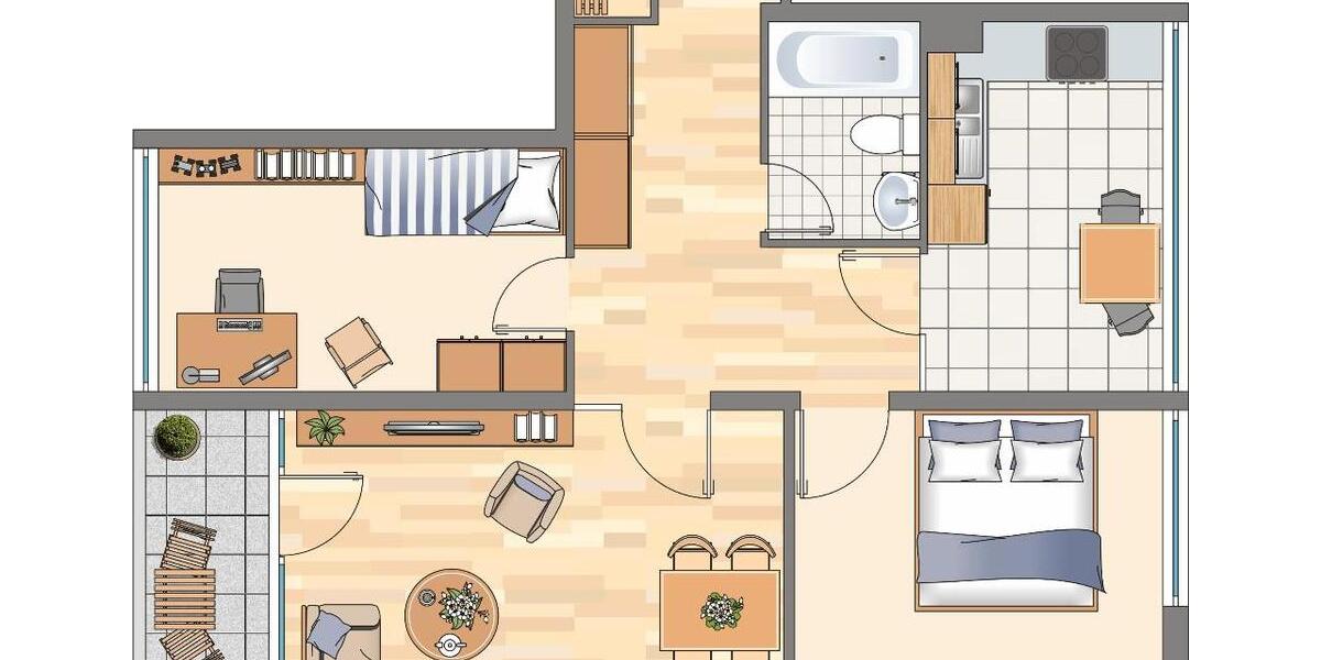 3-Zimmer-Wohnung in Dortmund Hörde (WBS für 75m² erforderlich!) 3 zimmer