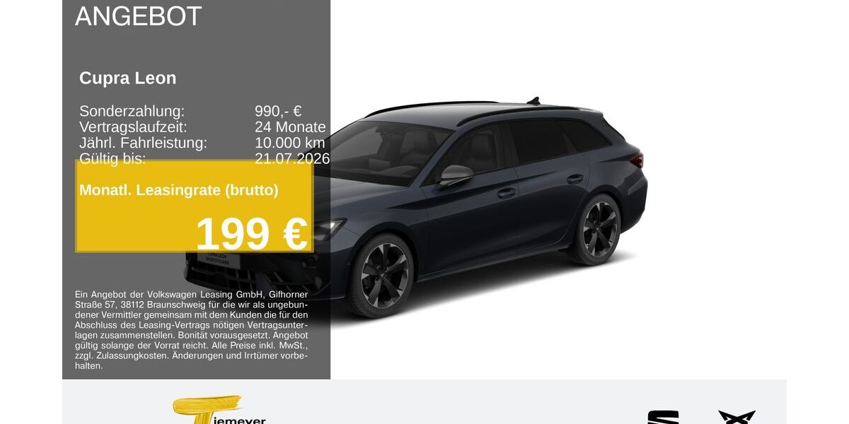 Cupra Leon 24.321 km 30.610 &euro; Bochum 44809
