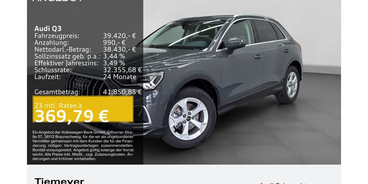Audi Q3 3.219 km 39.420 &euro; Bochum 44809
