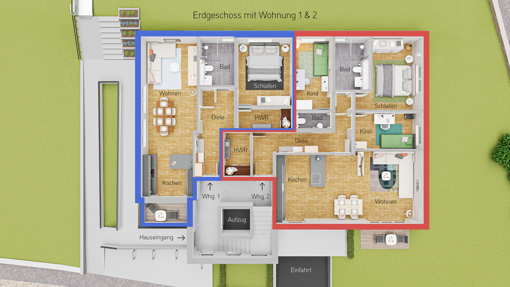 Etagenwohnung Witten Mitte - 2 Zimmer, 67 m&sup2;, 1.000&euro; | Angebot:26377046