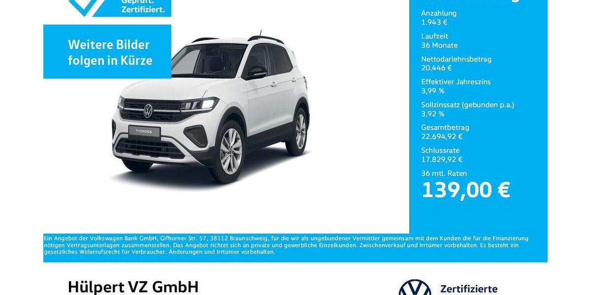 VW T-Cross 13.860 km 22.266 &euro; Unna 59423
