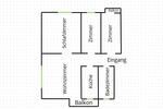 Etagenwohnung Dortmund Huckarde - 4 Zimmer, 71 m&sup2;, 198.000&euro; | Angebot:27168872