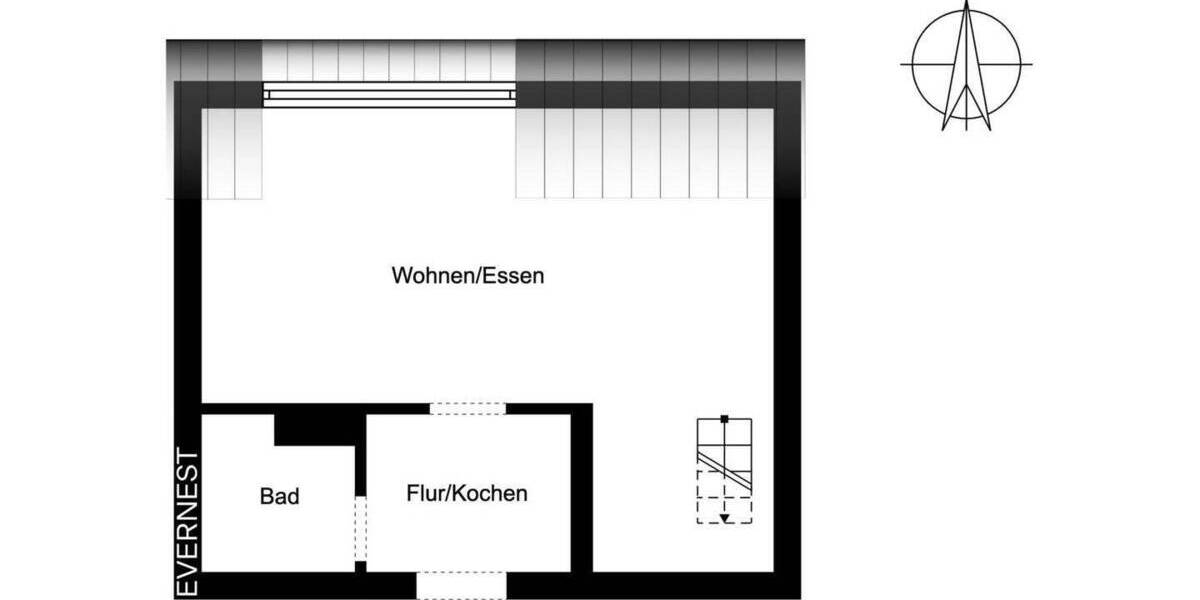 Etagenwohnung Dortmund Eichlinghofen - 2 Zimmer, 42 m&sup2;, 129.000&euro; | Angebot:24825566
