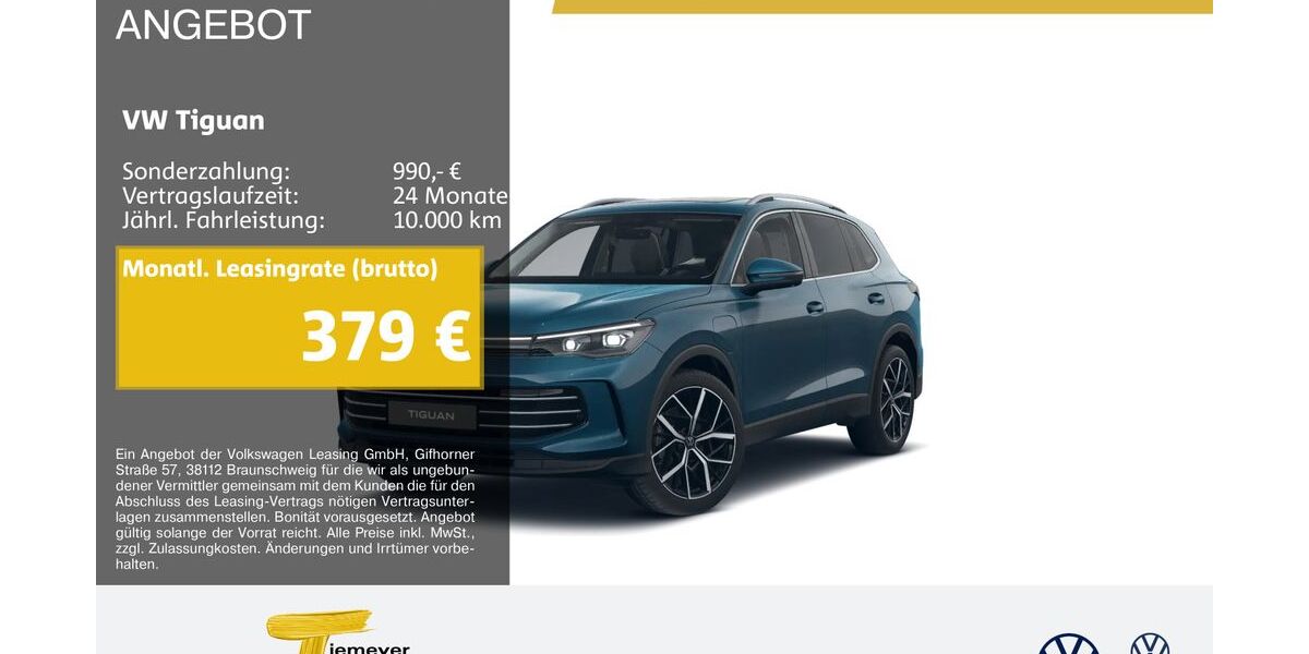 VW Tiguan 5.534 km 44.580 &euro; Marl 45770