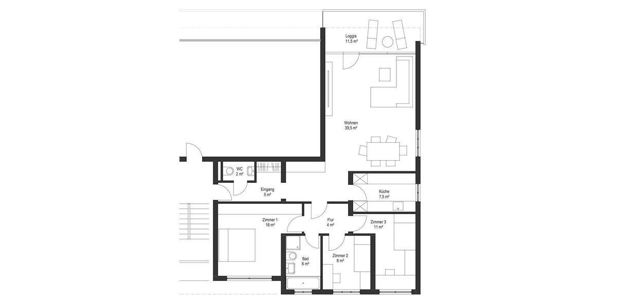 Etagenwohnung Dortmund Brackel - 4.5 Zimmer, 105 m&sup2;, 249.000&euro; | Angebot:26945403