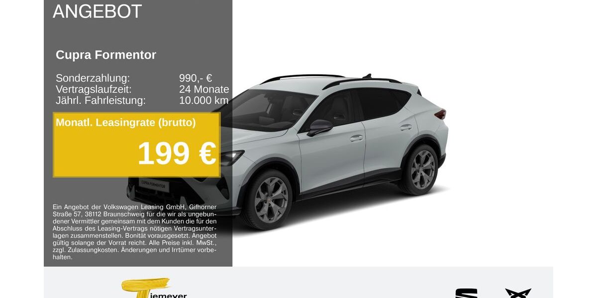 Cupra Formentor 20.365 km 33.390 &euro; Hemer 58675