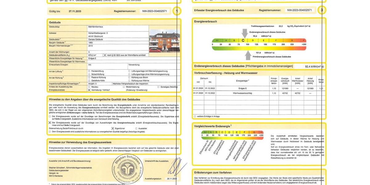 Etagenwohnung Dortmund Gartenstadt - 3 Zimmer, 80 m&sup2;, 245.000&euro; | Angebot:27193575
