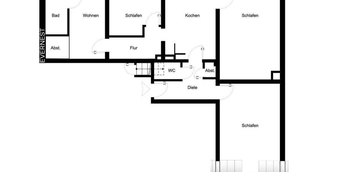 Etagenwohnung Dortmund Lütgendortmund - 4 Zimmer, 84 m&sup2;, 189.000&euro; | Angebot:25738427