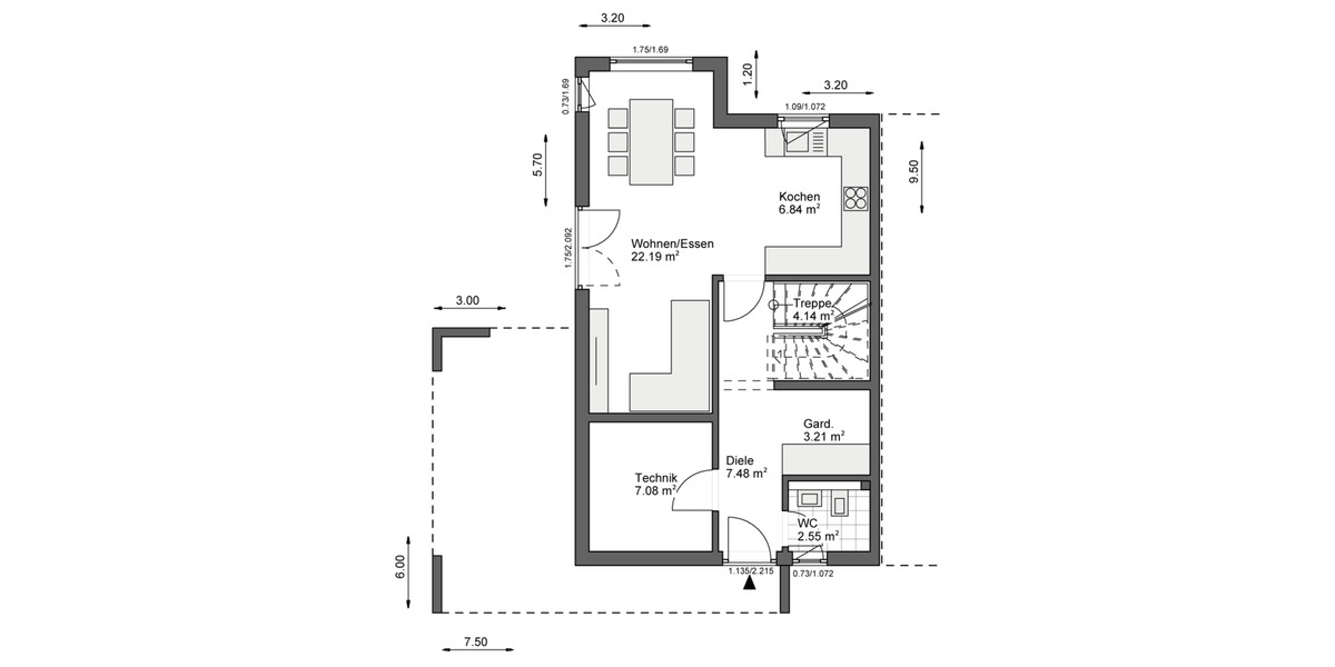 Doppelhaushälfte Wetter (Ruhr) - 3 Zimmer, 105 m&sup2;, 1.550&euro; | Angebot:26396039