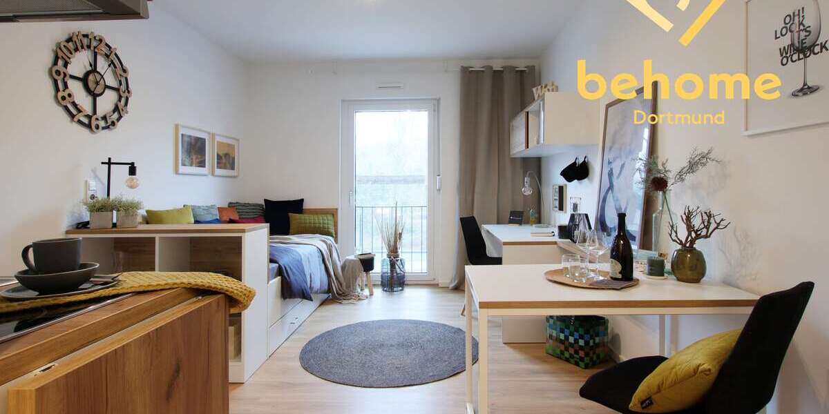 Etagenwohnung Dortmund Innenstadt West - 1 Zimmer, 22 m&sup2;, 449&euro; | Angebot:24848238