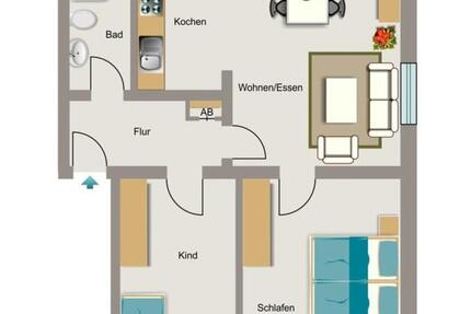 Wohnung Lünen Alstedde - 3.5 Zimmer, 52 m&sup2;, 455&euro; | Angebot:25962704