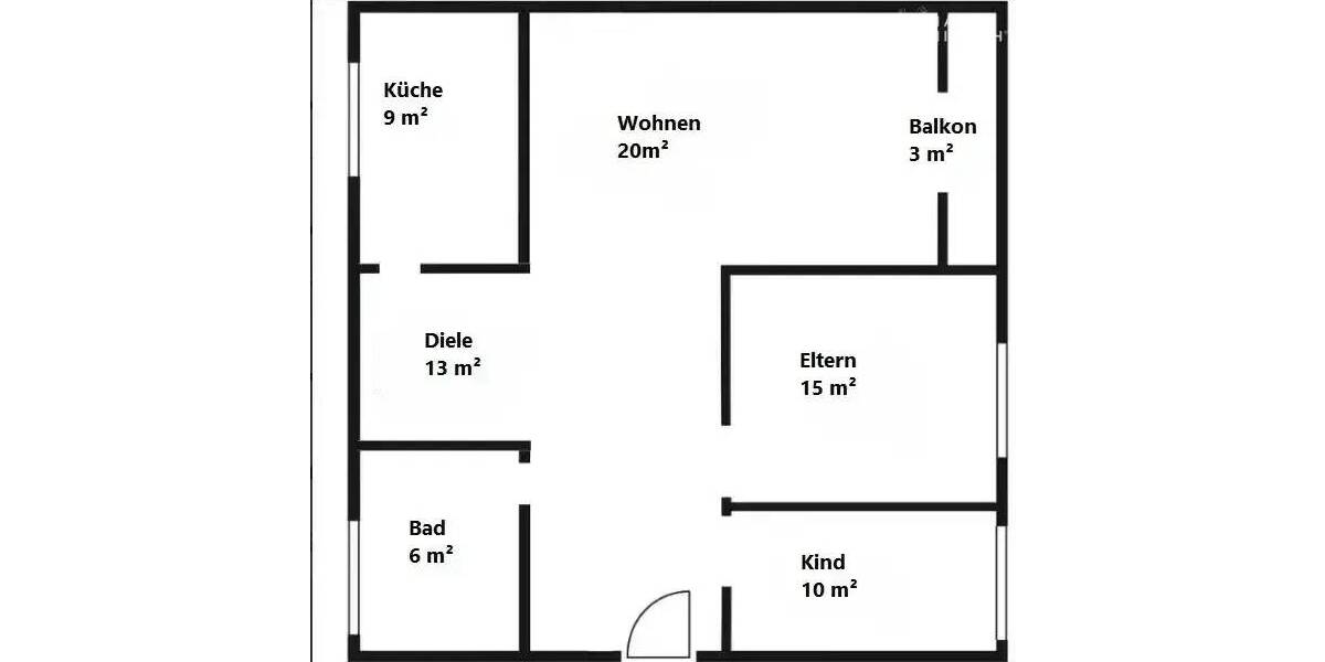 Etagenwohnung Dortmund Scharnhorst - 3 Zimmer, 76 m&sup2;, 175.000&euro; | Angebot:25760178