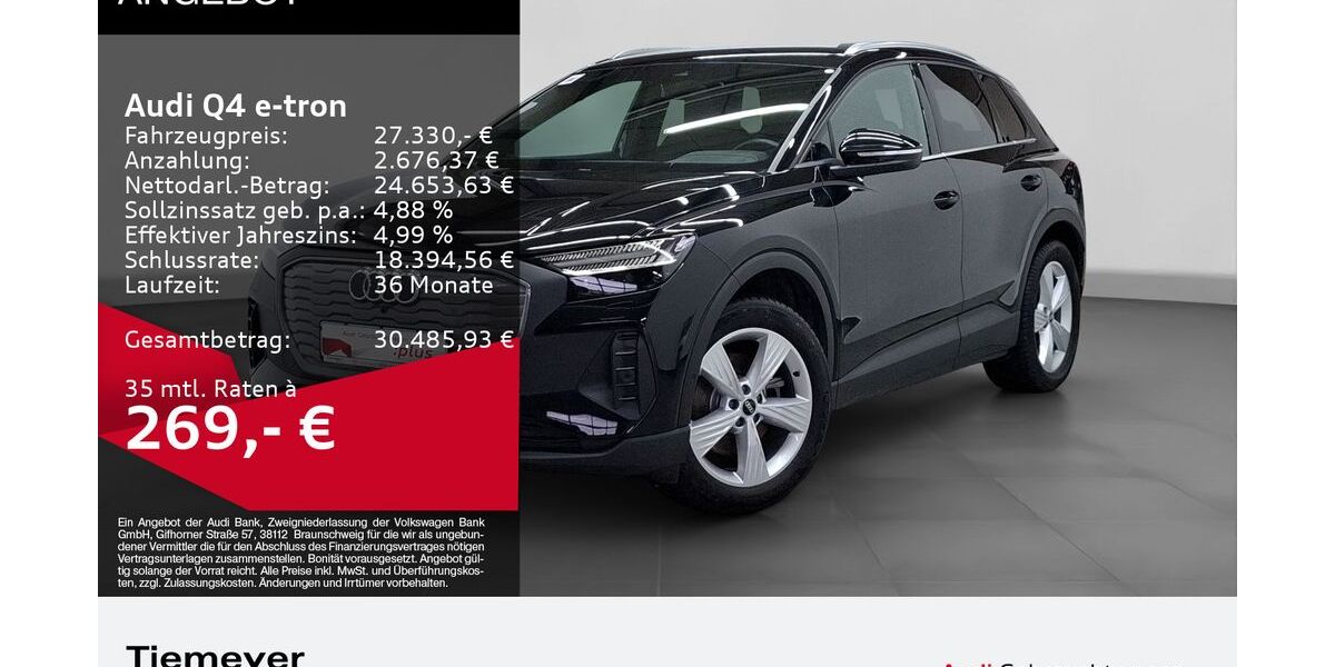 Audi Q4 e-tron 49.298 km 26.480 &euro; Bochum 44809