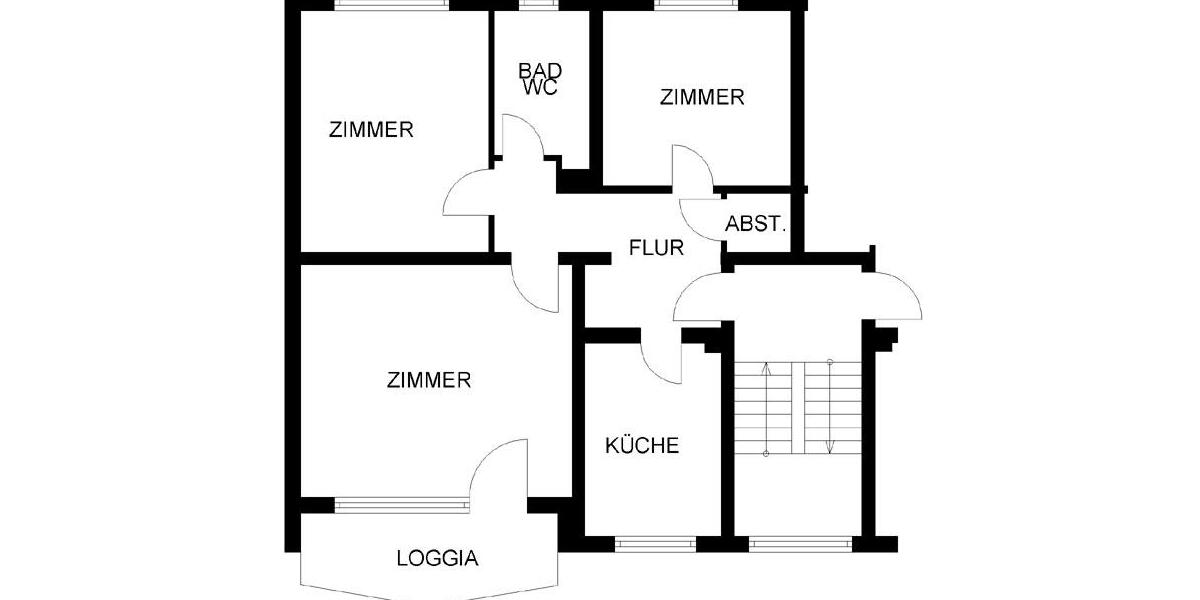 Etagenwohnung Herne Baukau - 3.5 Zimmer, 72 m&sup2;, 544&euro; | Angebot:24764525