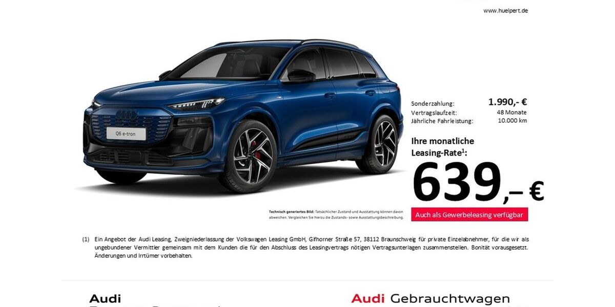 Audi Q6 e-tron 14.393 km 74.867 &euro; Dortmund 44143