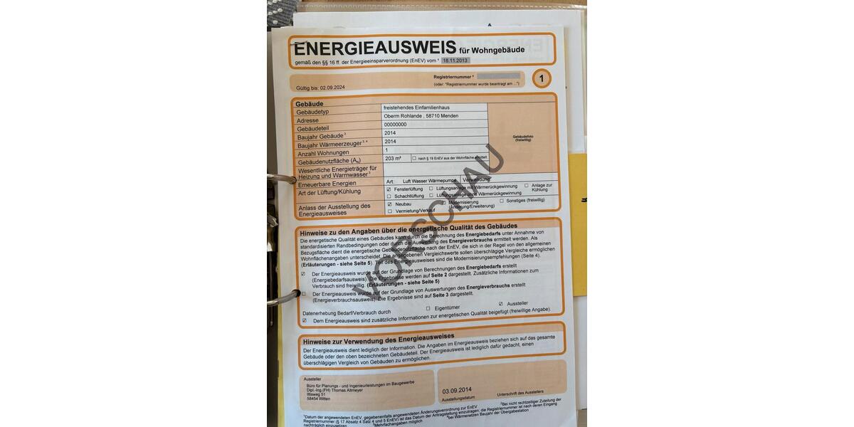 Mehrfamilienhaus, Wohnhaus Menden (Sauerland) Berkenhofskamp - 6 Zimmer, 169 m&sup2;, 539.998&euro; | Angebot:27179387