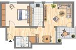 Etagenwohnung Dortmund Scharnhorst - 2 Zimmer, 56 m&sup2;, 479&euro; | Angebot:26470254
