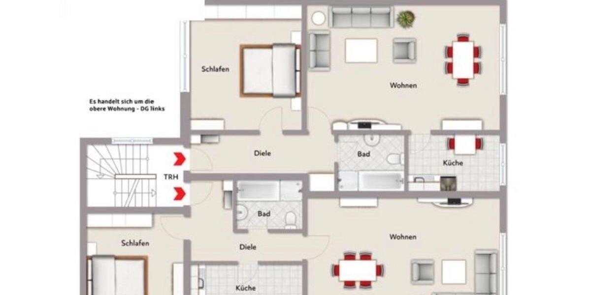 Dachgeschoßwohnung Dortmund Hombruch - 2 Zimmer, 73 m&sup2;, 620&euro; | Angebot:26350501