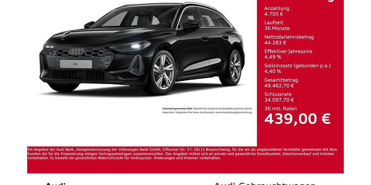 Audi A5 4.793 km 44.344 &euro; Dortmund 44143