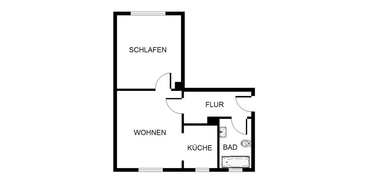Etagenwohnung Bergkamen Weddinghofen - 2 Zimmer, 39 m&sup2;, 339&euro; | Angebot:26750166