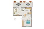 Etagenwohnung Bochum Wiemelhausen - 2 Zimmer, 58 m&sup2;, 866&euro; | Angebot:26433784
