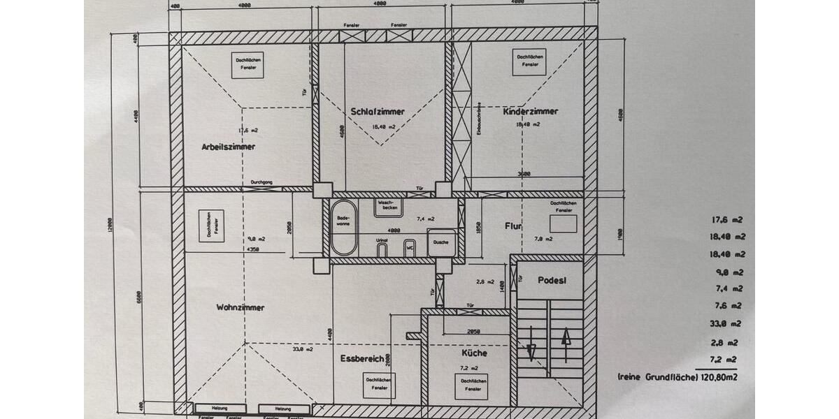 Dachgeschoßwohnung Bochum Bochum-Südwest - 4 Zimmer, 116 m&sup2;, 325.000&euro; | Angebot:26110541