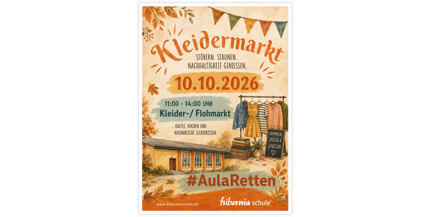 Kinderflohmarkt 10.10.2026 Hiberniaschule Herne