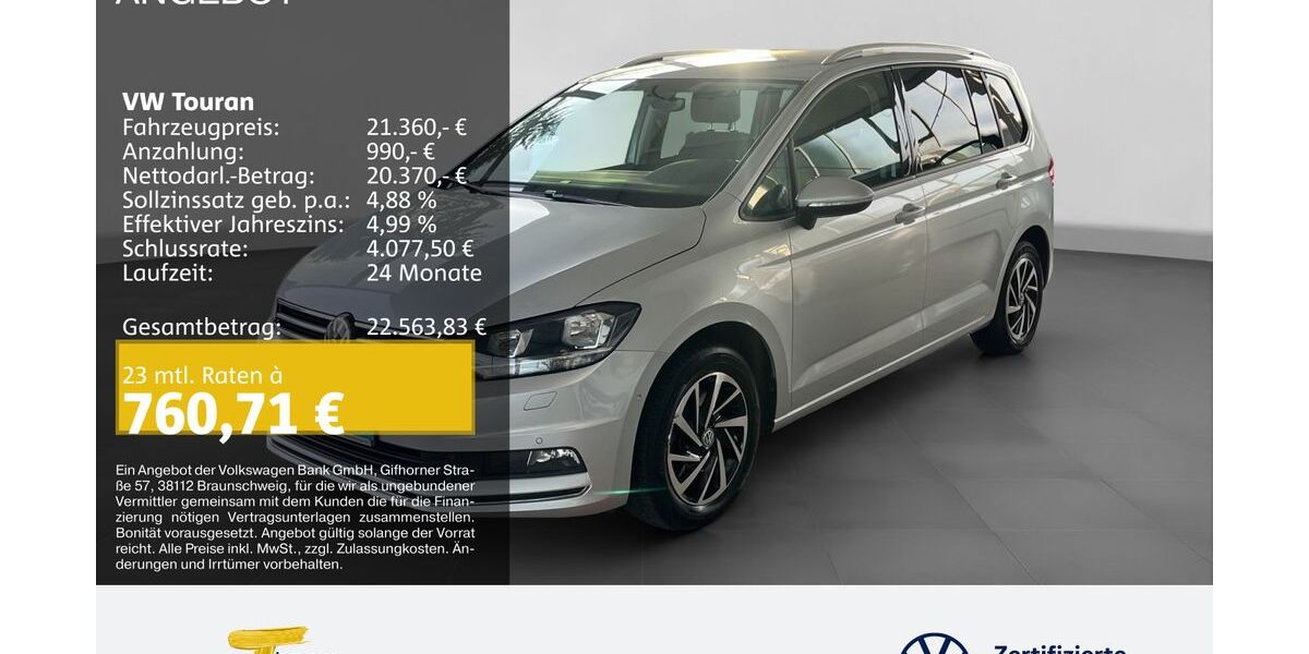 VW Touran 98.696 km 21.360 &euro; Gelsenkirchen 45888