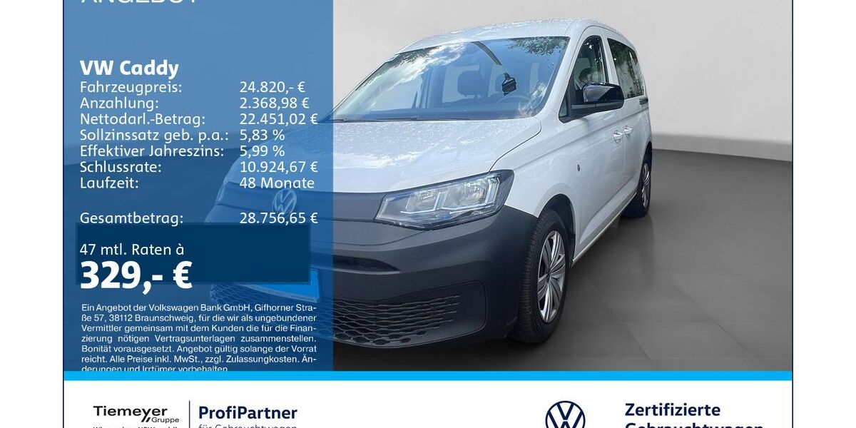 VW Caddy 15.558 km 24.820 &euro; Recklinghausen 45663