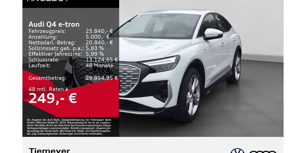 Audi Q4 e-tron 33.869 km 24.780 &euro; Gelsenkirchen 45894