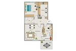 Etagenwohnung Dortmund Hombruch - 3.5 Zimmer, 65 m&sup2;, 619&euro; | Angebot:26329873