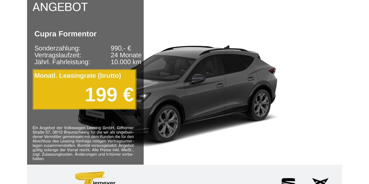 Cupra Formentor 20.151 km 33.590 &euro; Bochum 44809