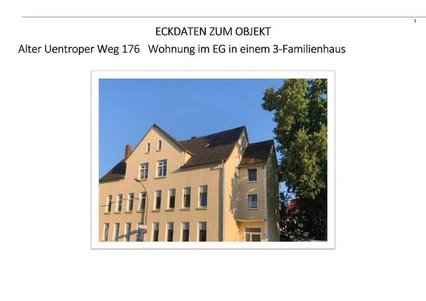 75m² 3 Zimmer Wohnung im EG in einem 3-Familienhaus --- Indexmiete