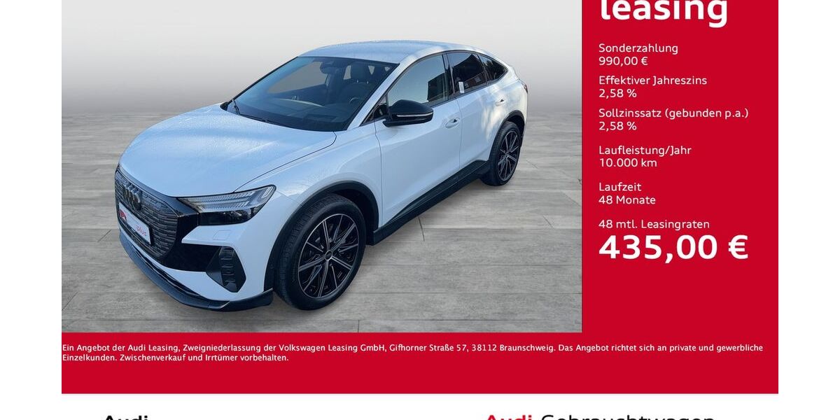 Audi Q4 e-tron 11.078 km 46.811 &euro; Dortmund 44143