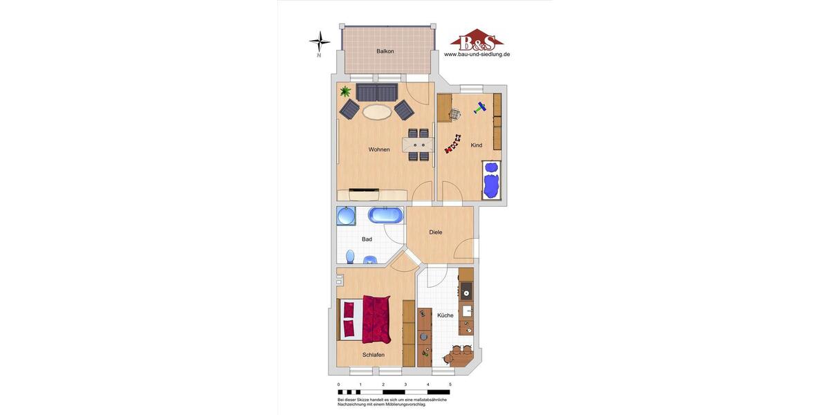 Etagenwohnung Iserlohn Sümmern - 3 Zimmer, 77 m&sup2;, 426&euro; | Angebot:26264786
