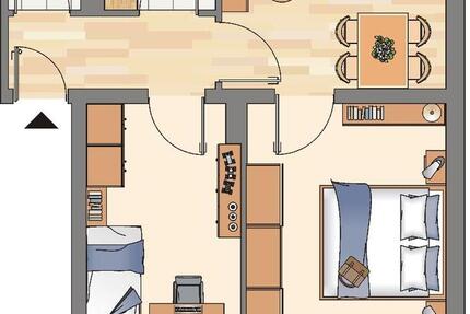 2-Zimmer-Wohnung in Marl Brassert 2 zimmer