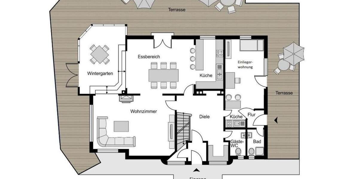 Villa Wetter (Ruhr) - 8 Zimmer, 264 m&sup2;, 795.000&euro; | Angebot:27517802
