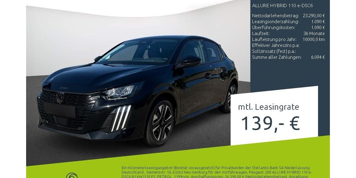 Peugeot 208 1.500 km 23.190 &euro; Dortmund 44263
