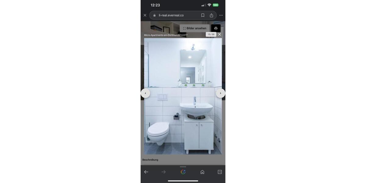 Etagenwohnung Dortmund Innenstadt West - 1 Zimmer, 20 m&sup2;, 465&euro; | Angebot:24840337