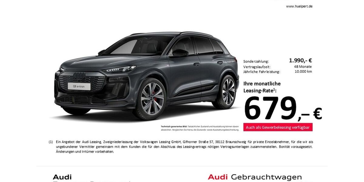 Audi Q6 e-tron 11.940 km 67.488 &euro; Dortmund 44143