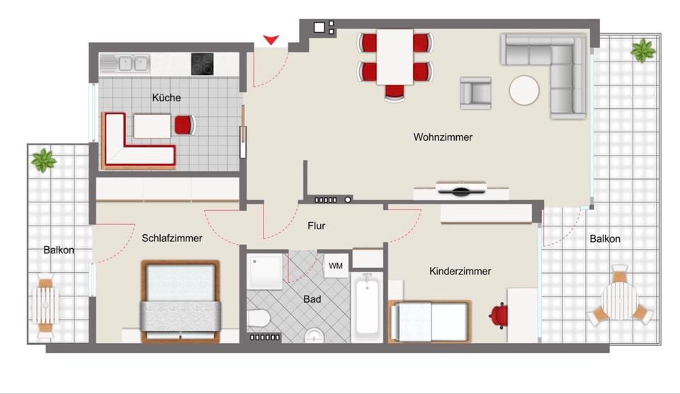 Etagenwohnung Herne Altenhöfen - 3 Zimmer, 92 m&sup2;, 200.000&euro; | Angebot:27446918