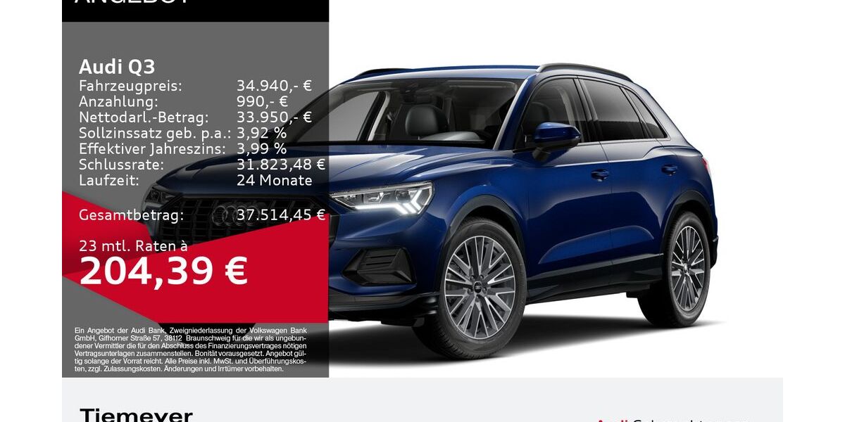 Audi Q3 8.002 km 34.440 &euro; Bochum 44809