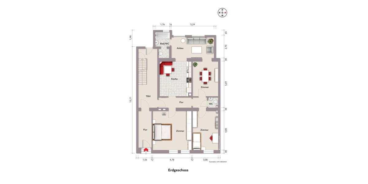 4 Zimmer Wohnung - Kernsaniert Zentral City Nähe 4 zimmer