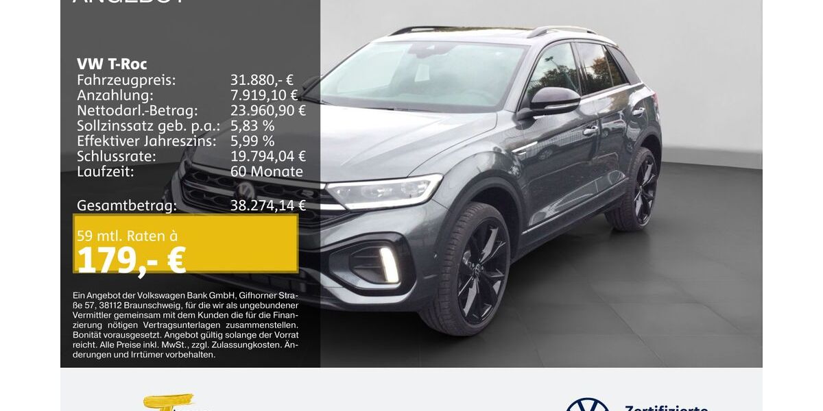 VW T-Roc 4.999 km 30.920 &euro; Herne 44653