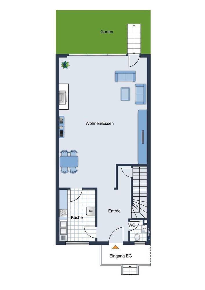 Viel Platz in diesem gepflegten Reihenmittelhaus in der Aplerbecker Mark (Dortmund)