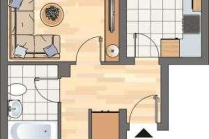 Wohnung Unna - 2 Zimmer, 61 m&sup2;, 459&euro; | Angebot:27505788