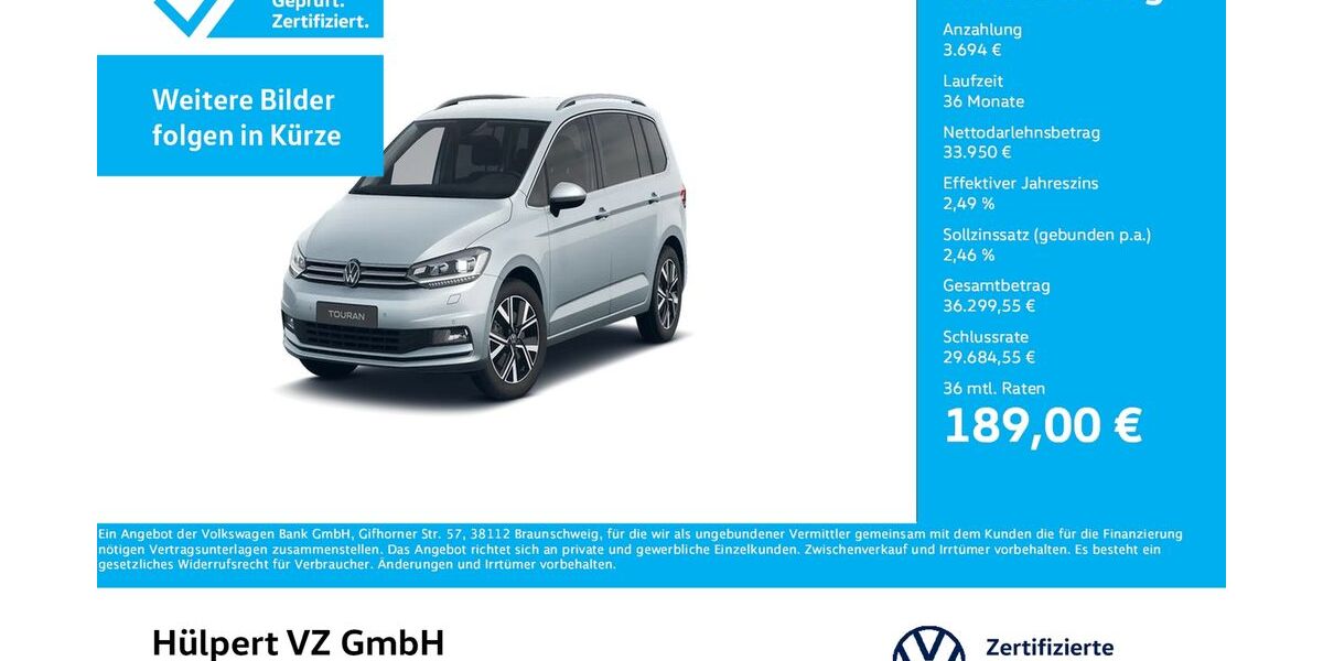 VW Touran 6.225 km 37.411 &euro; Dortmund 44379