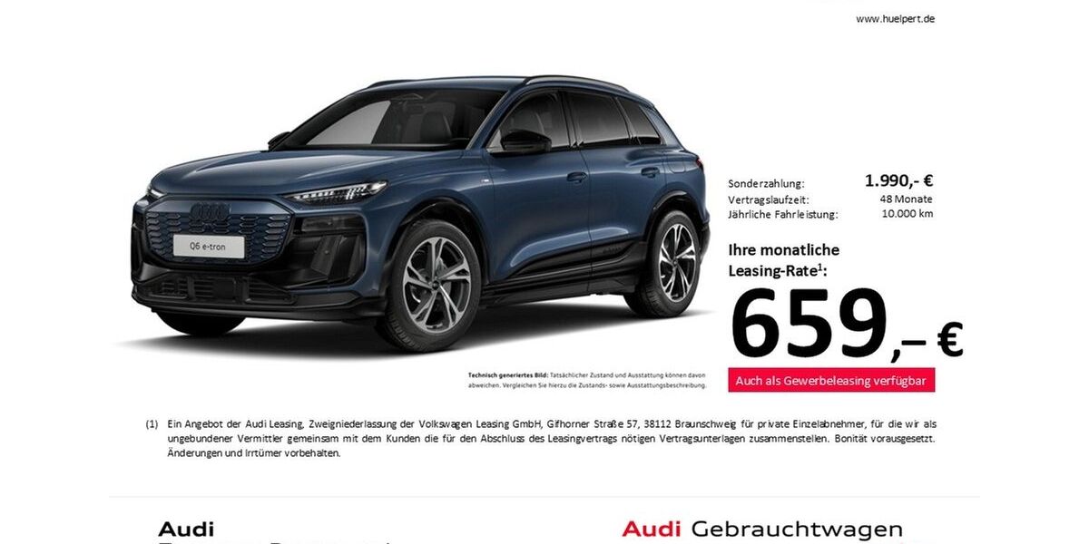 Audi Q6 e-tron 17.429 km 67.488 &euro; Dortmund 44143