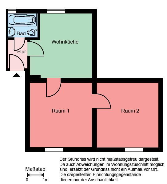2-Zimmer-Wohnung in Iserlohn Ackenbrock zimmer